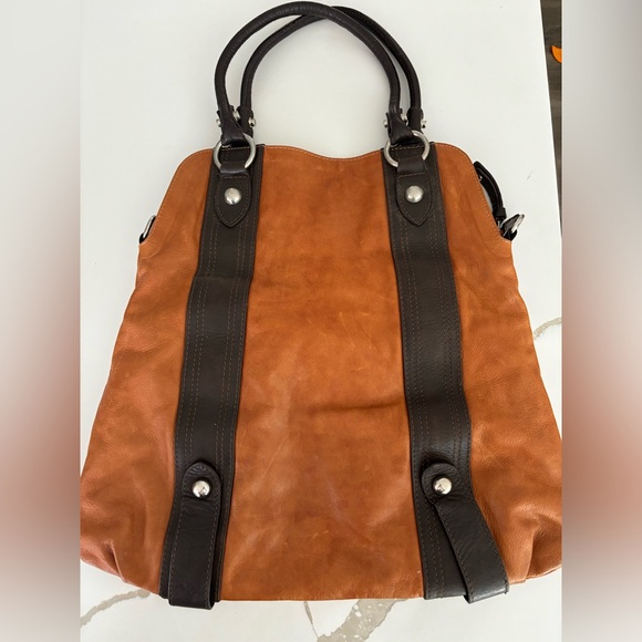 Handbag Genuine Leather Made in Italy 24” length Extra Straps - Picture 5 of 8